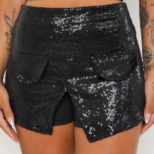 Short saia em Paetê